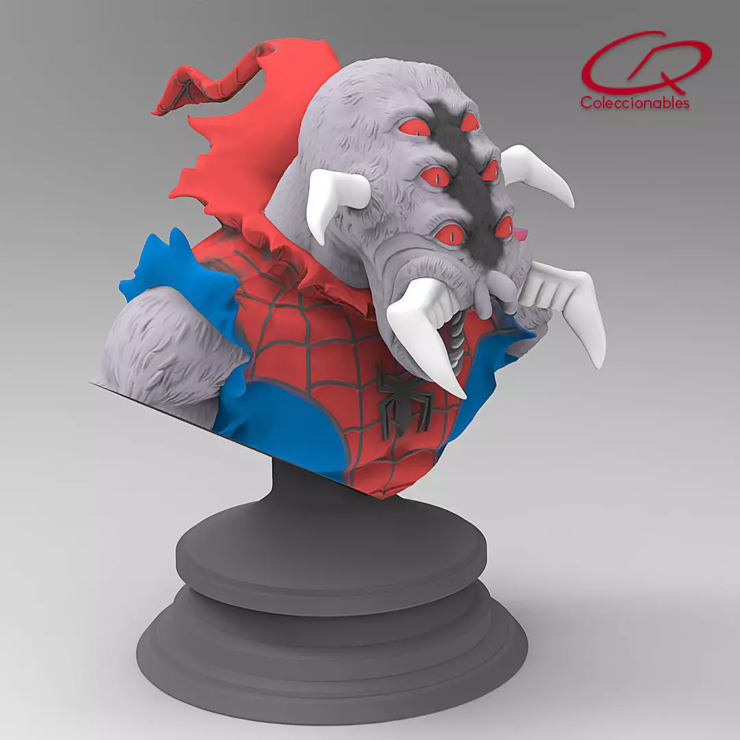 Spider Monster bust 3D print model_0