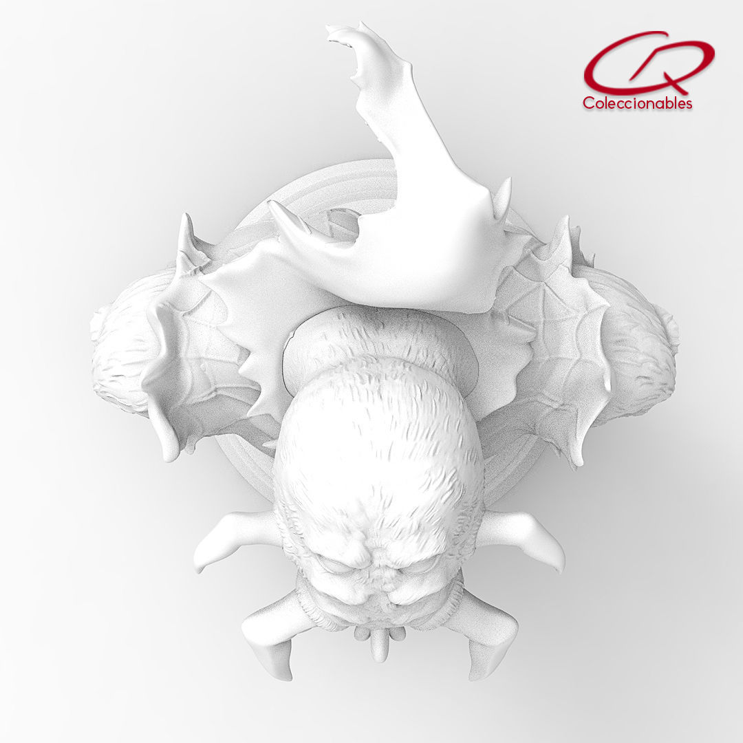 Spider Monster bust 3D print model_9