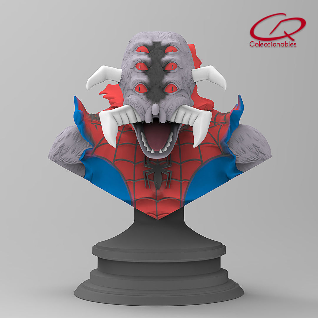 Spider Monster bust 3D print model_2