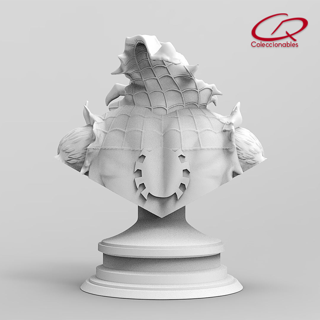 Spider Monster bust 3D print model_5