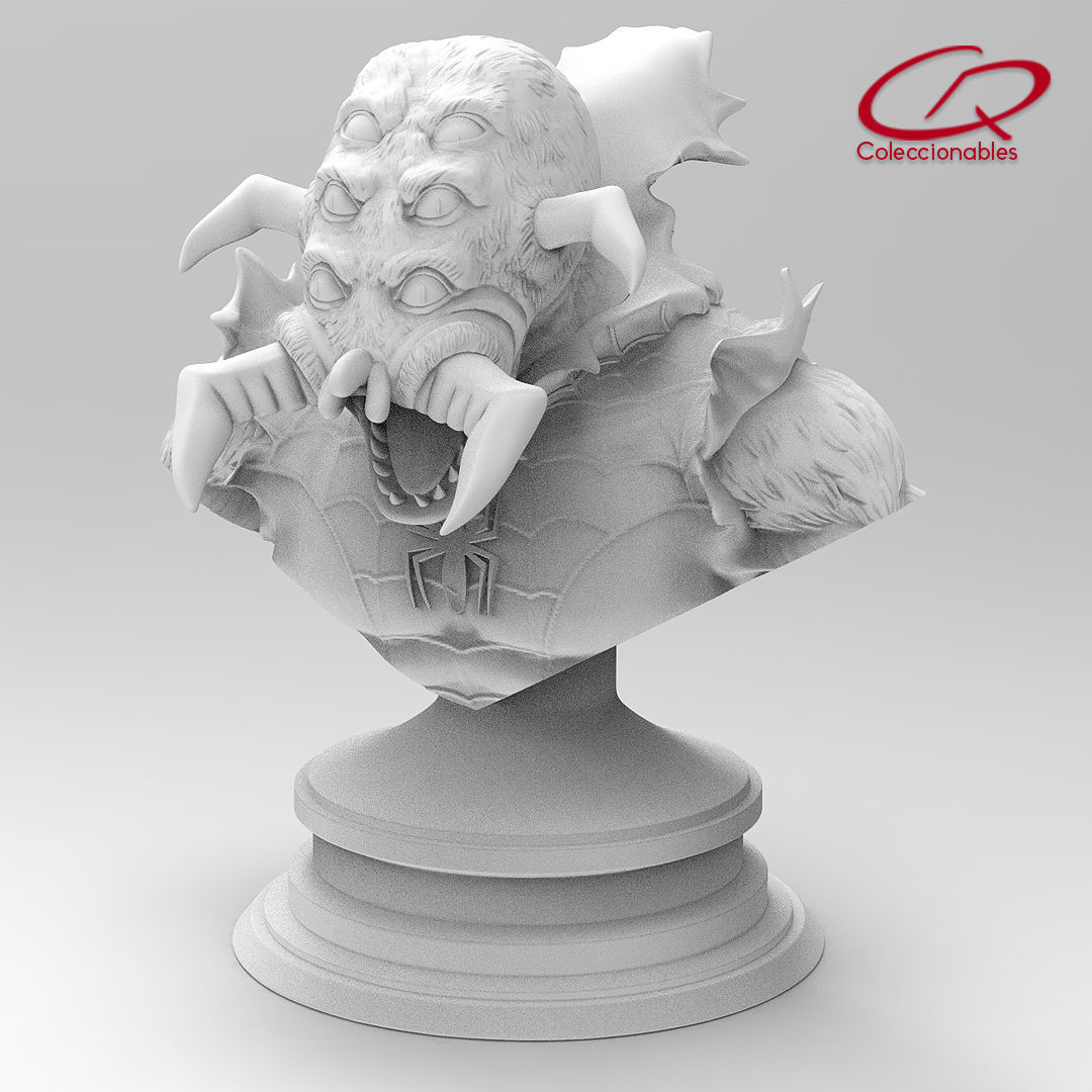 Spider Monster bust 3D print model_1