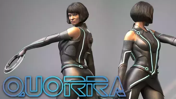Quorra from TRON Olivia Wilde 3D print model