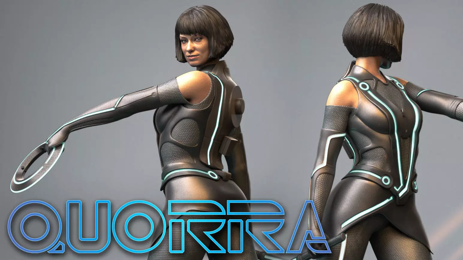 Quorra from TRON Olivia Wilde 3D print model_0