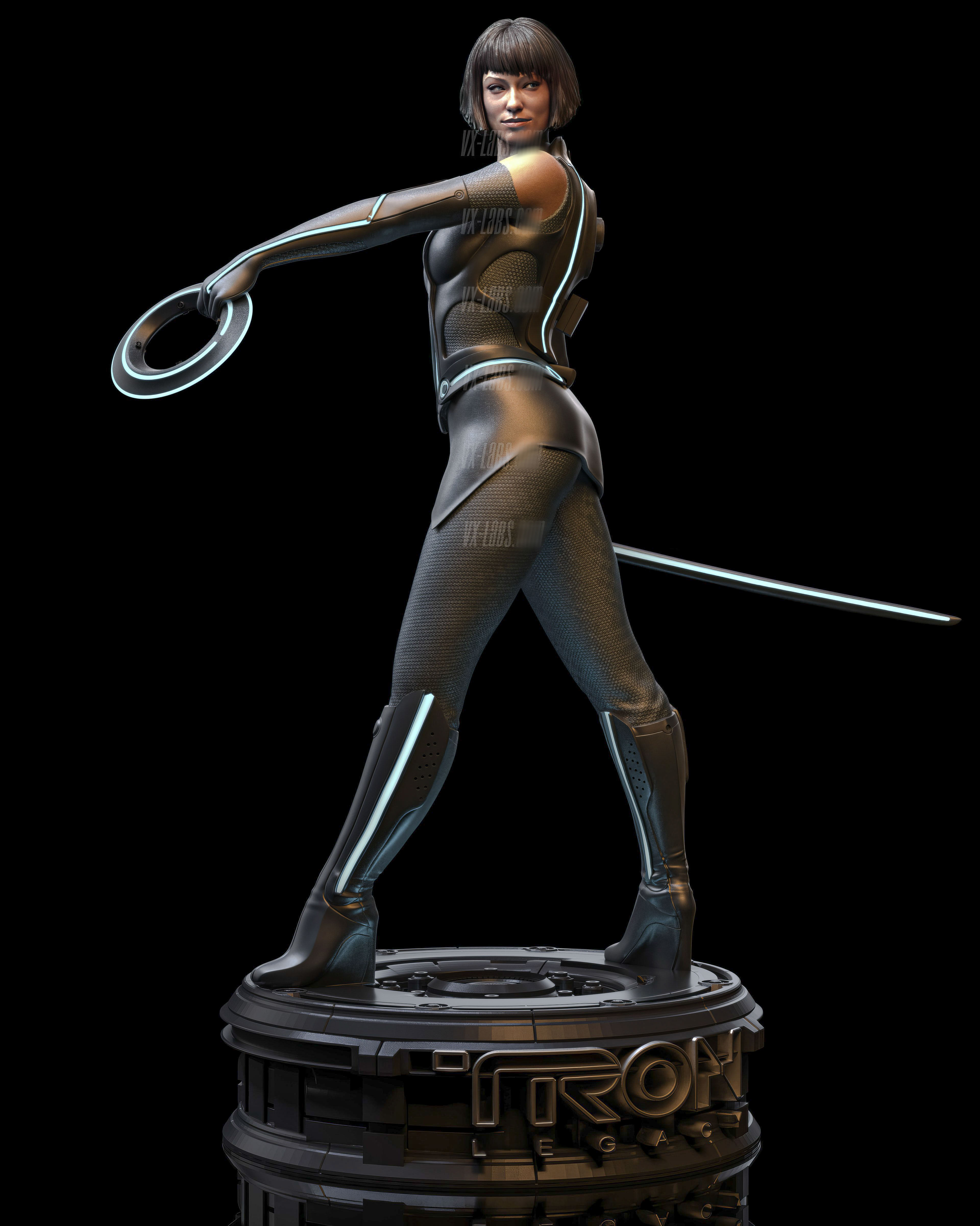 Quorra from TRON Olivia Wilde 3D print model_1