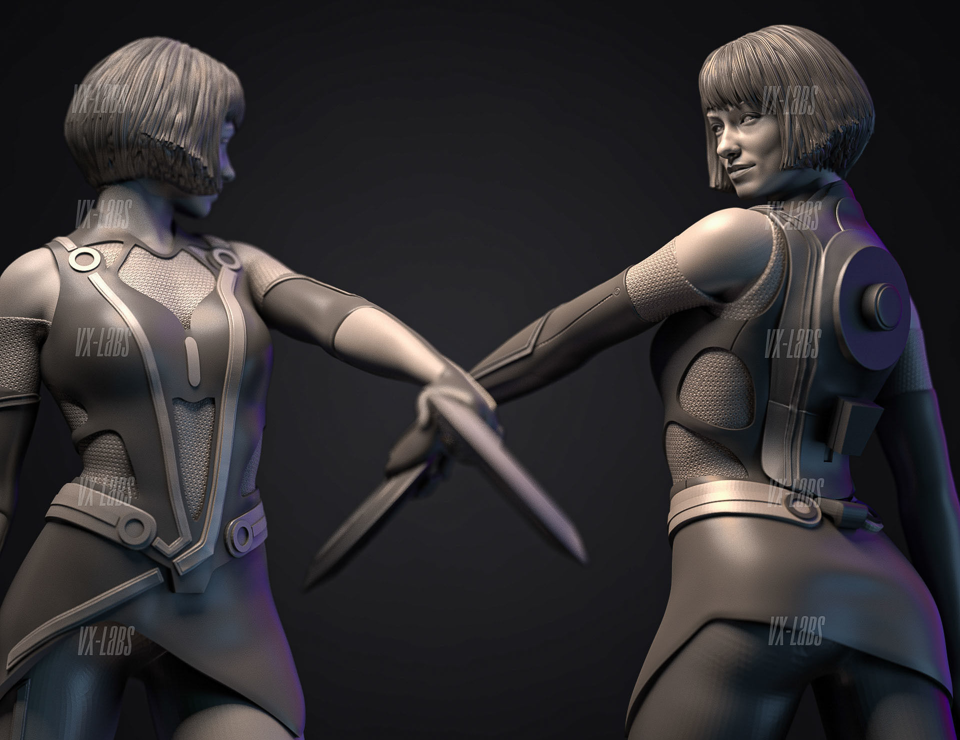Quorra from TRON Olivia Wilde 3D print model_5