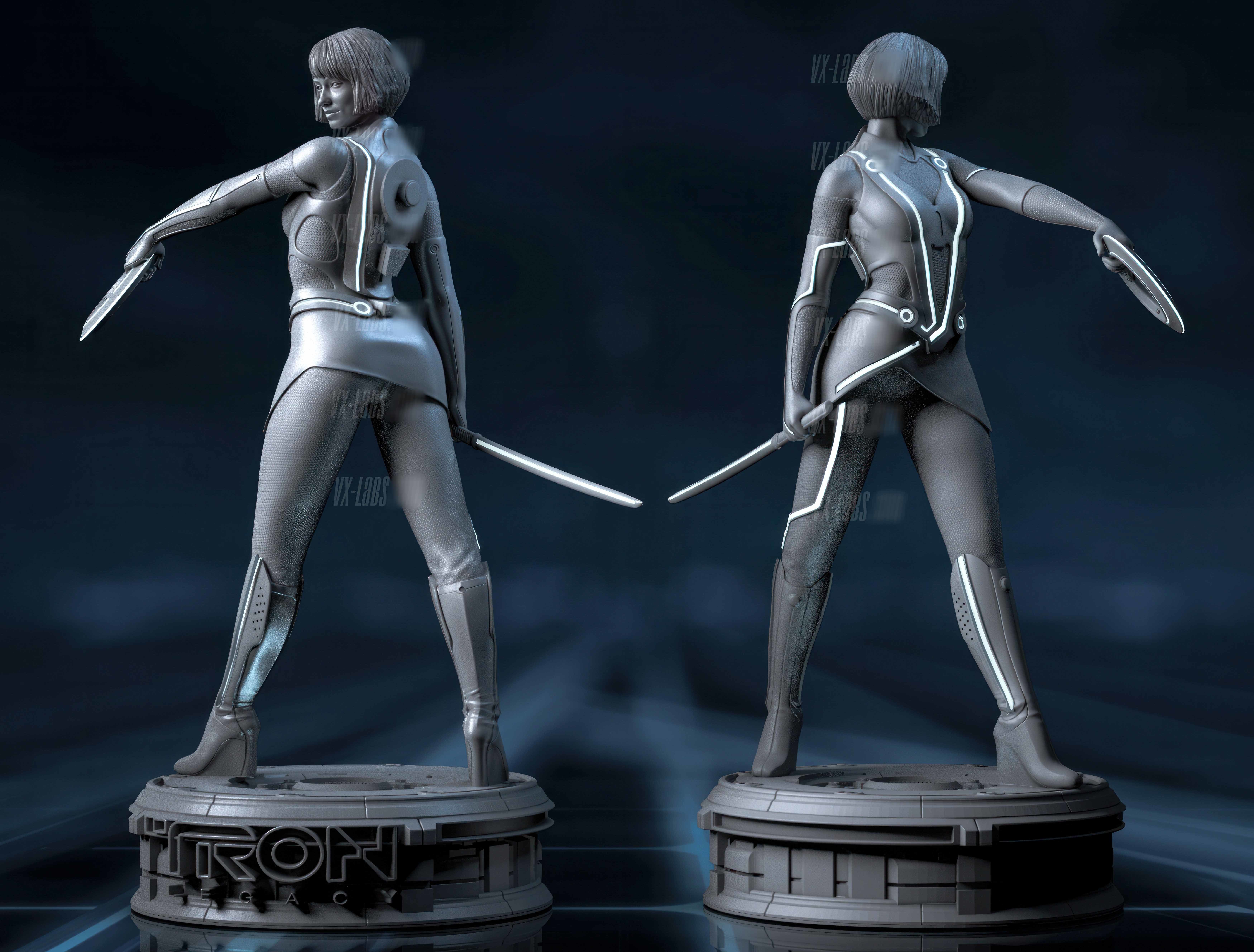 Quorra from TRON Olivia Wilde 3D print model_4