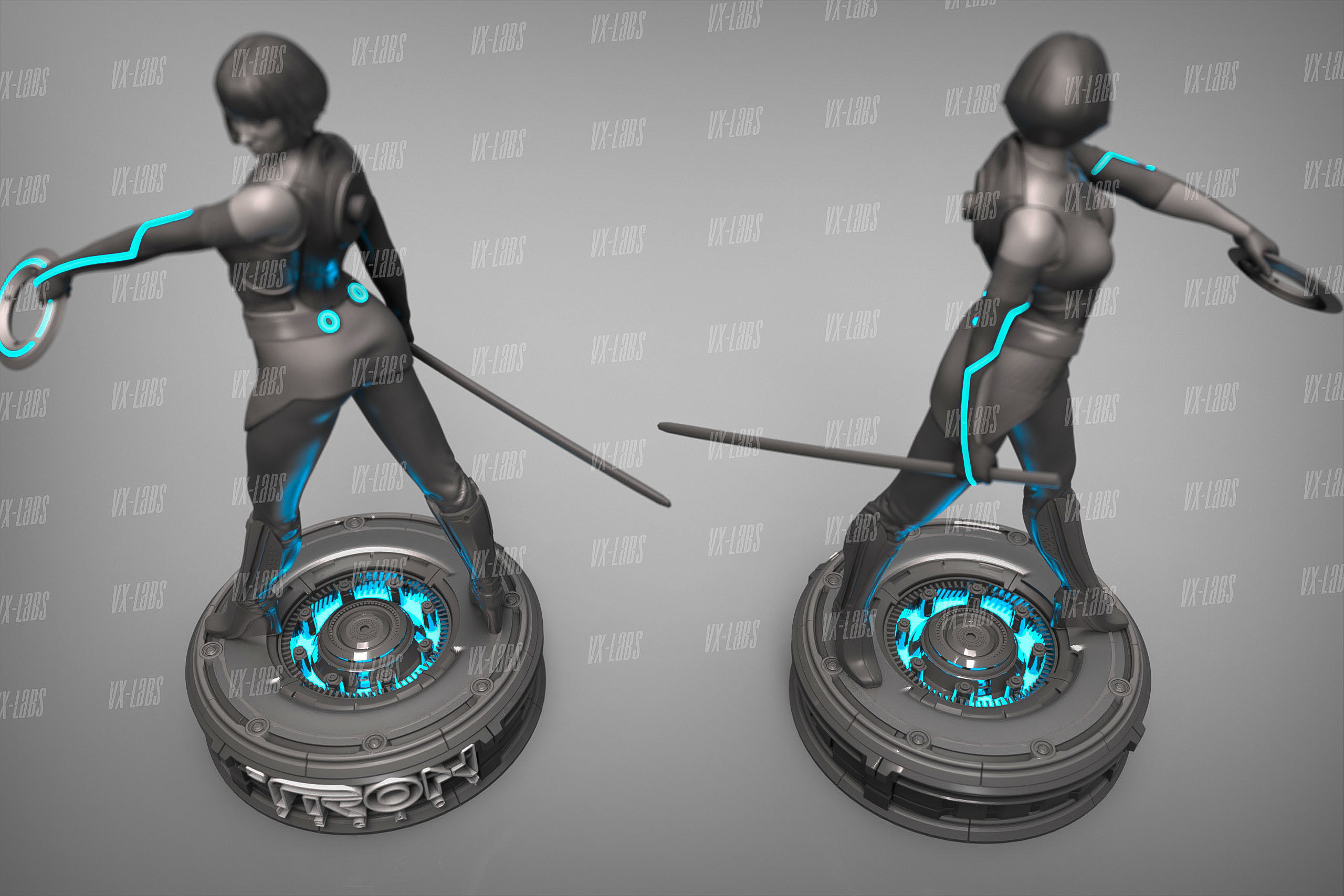 Quorra from TRON Olivia Wilde 3D print model_3