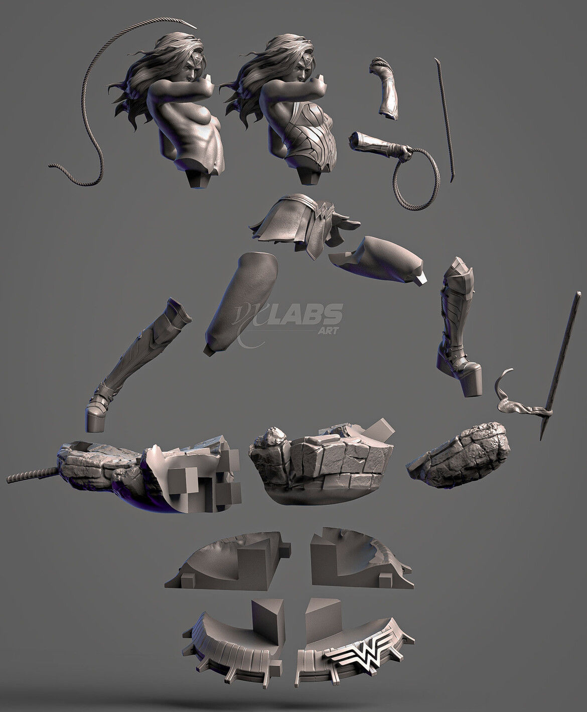 Wonder Woman - Amazonian Valor NSFW 3D print model_2