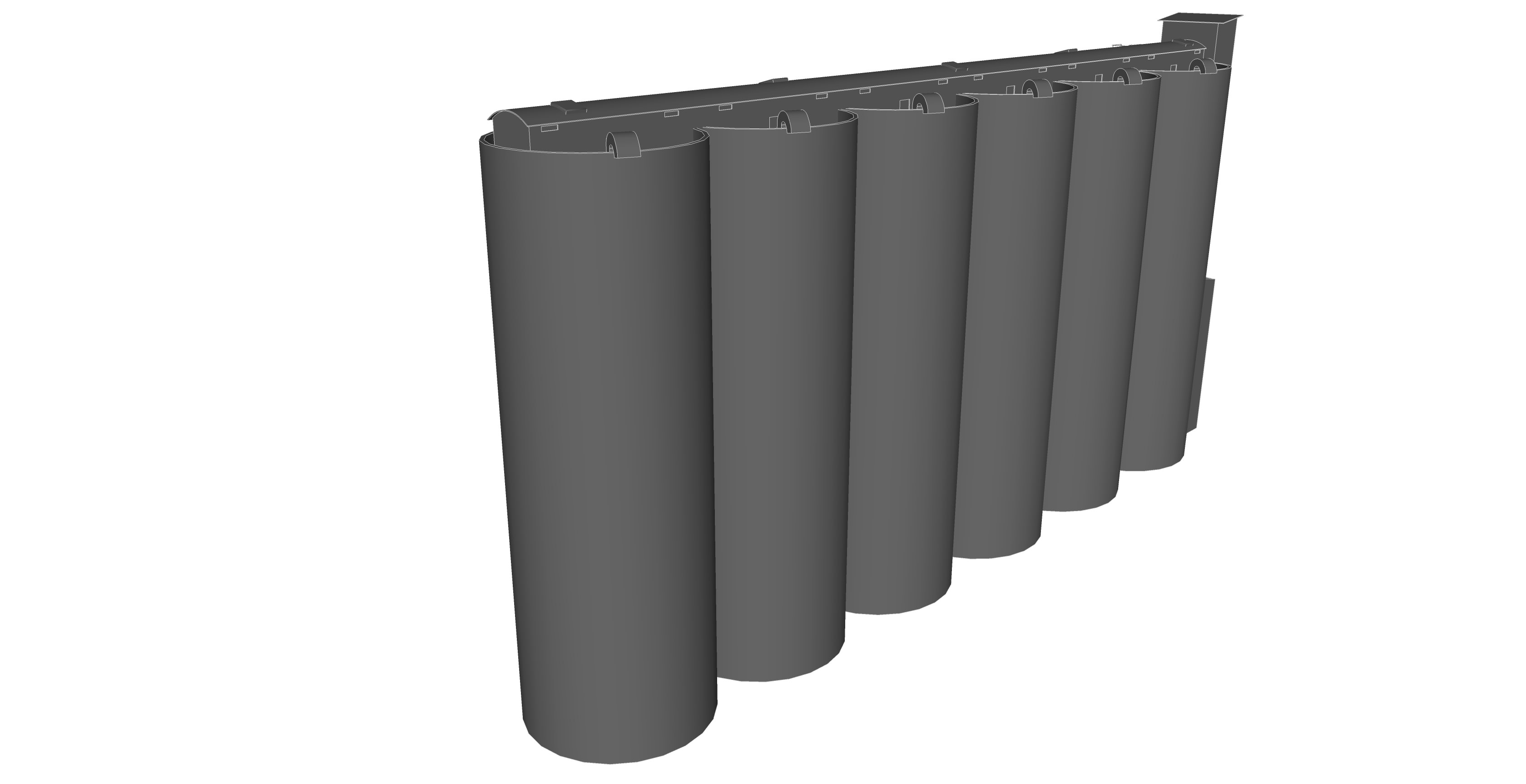 Grain silos - 01 3D model_4