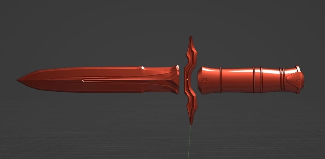 Iron Dagger - Skyrim Free 3D print model_1