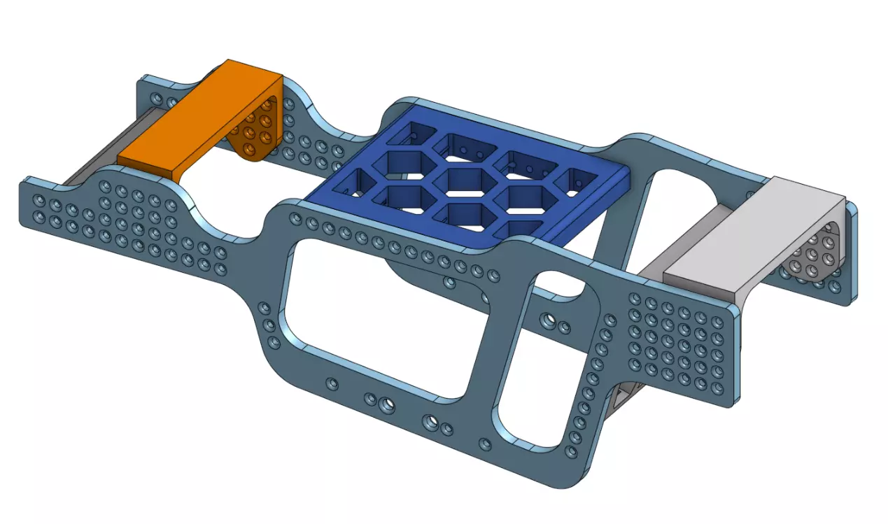 scx24 LCG chassis  3D print model_0