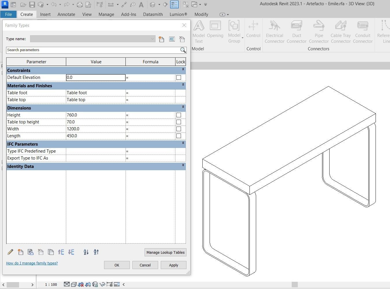 Sideboard Emile by Artefacto 3D model_1