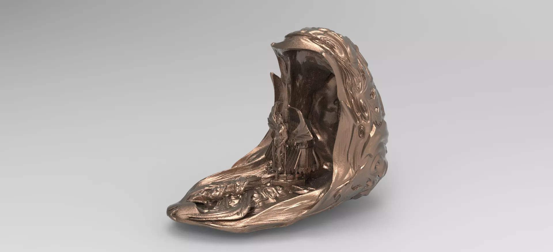 Easter city design Single Dome   3D model_0