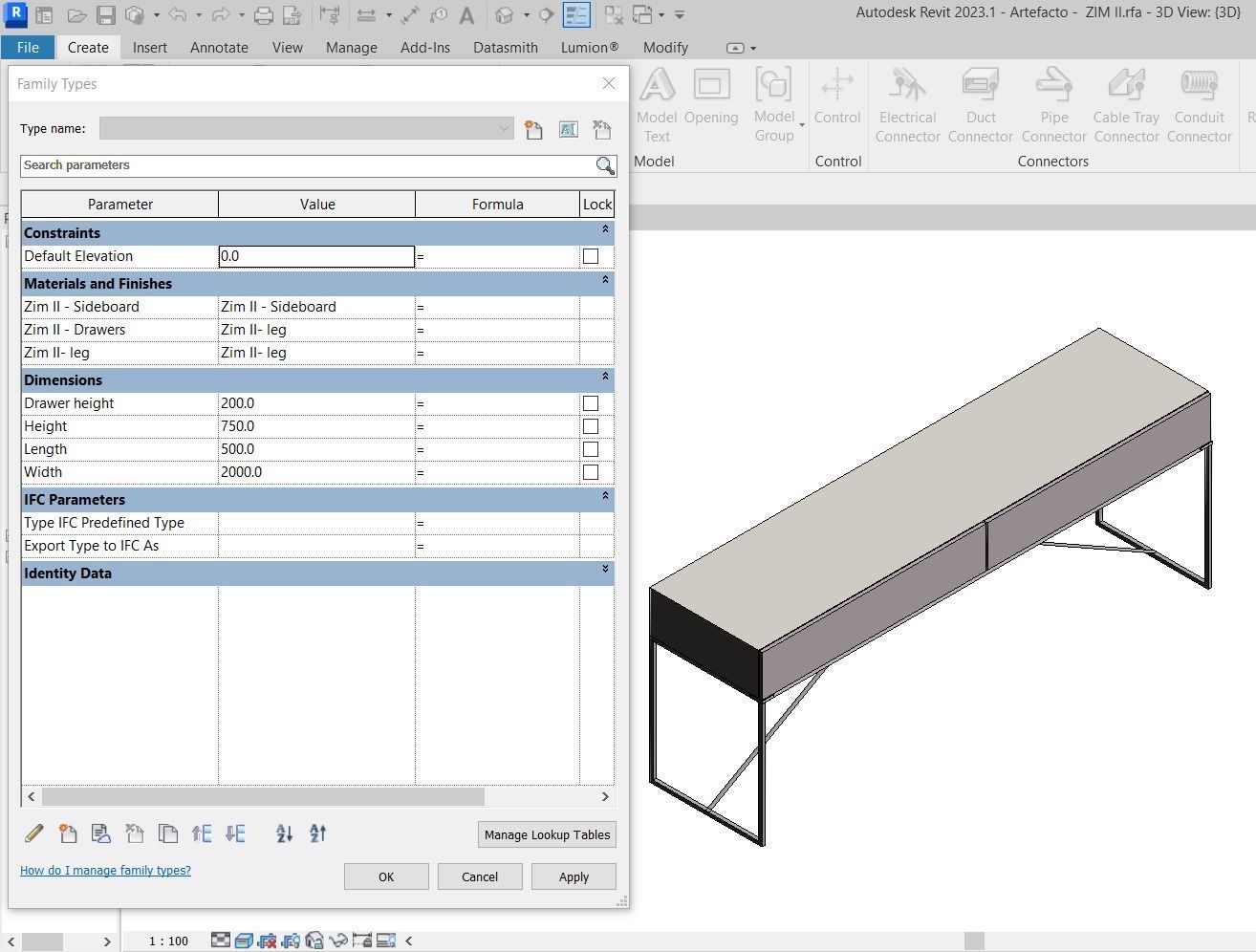 All Artefacto Sideboards 3D Model Collection_5