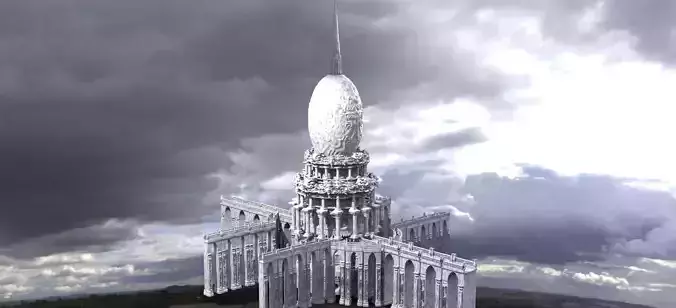 Baroque operahouse exterior Easter Dome