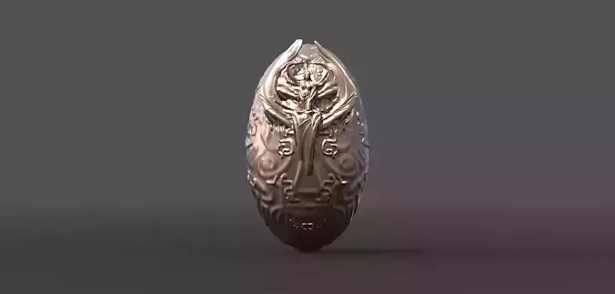 Easter Angel Egg Angel Carved detail 