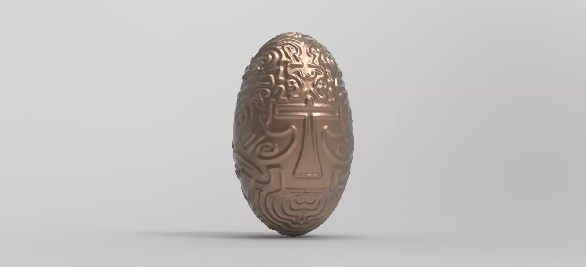 Easter Egg carving 3D model_0