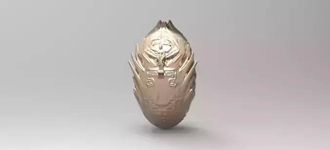 Easter carved angel spiked version