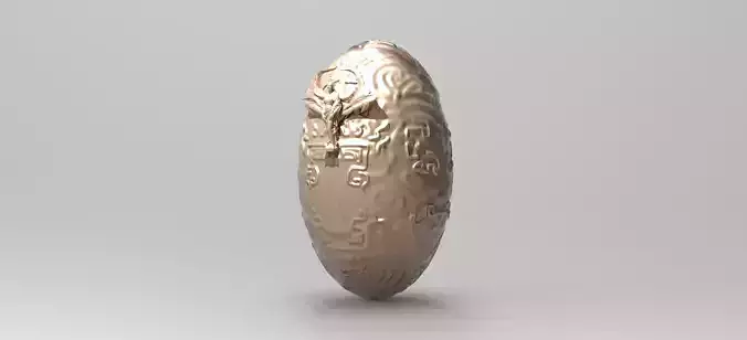 Easter angel engraved sphere