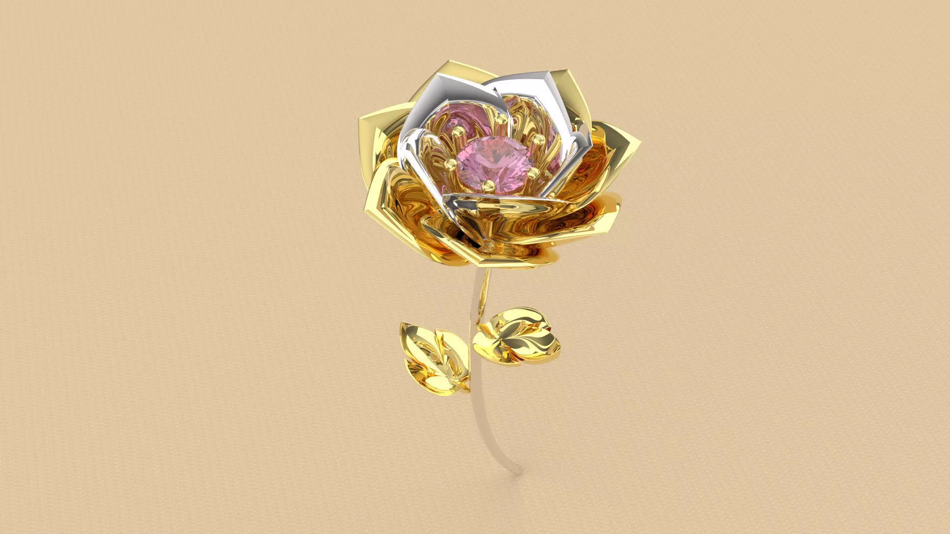 Rose model 3D Free 3D print model