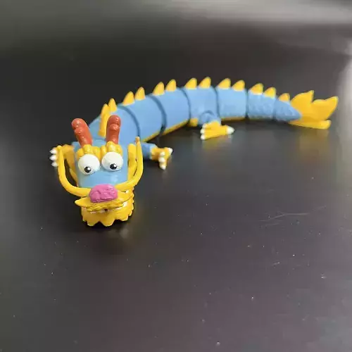 CUTE FAT DRAGON FLEXI - ARTICULATED - MULTICOLOR