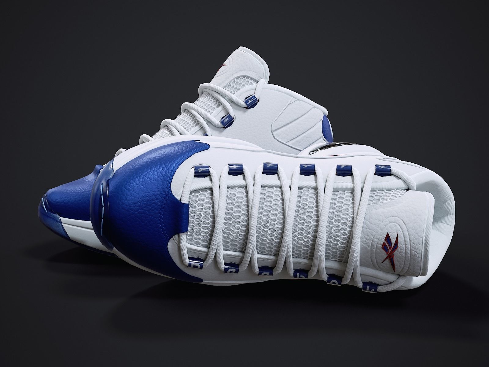 Reebok Question sneaker 2 Low-poly 3D model_3