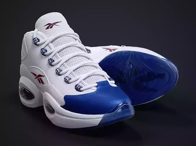 Reebok Question sneaker 2 Low-poly 3D model