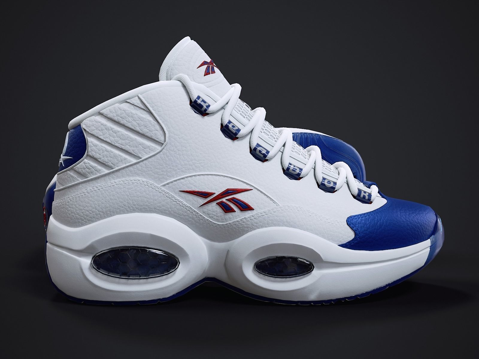 Reebok Question sneaker 2 Low-poly 3D model_8