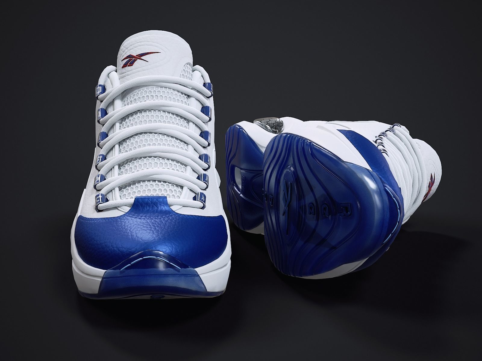 Reebok Question sneaker 2 Low-poly 3D model_1