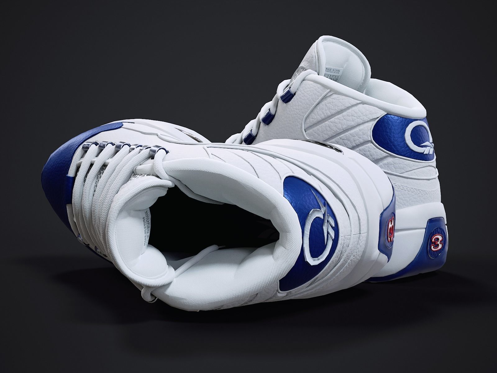 Reebok Question sneaker 2 Low-poly 3D model_5