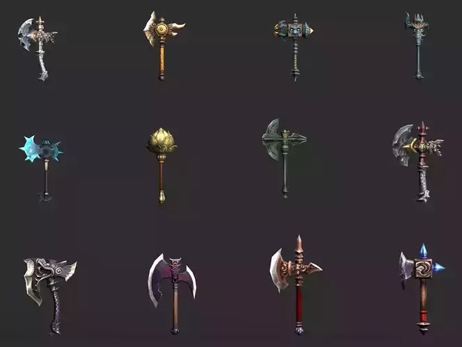 Fantasy Axe Weapon Pack
