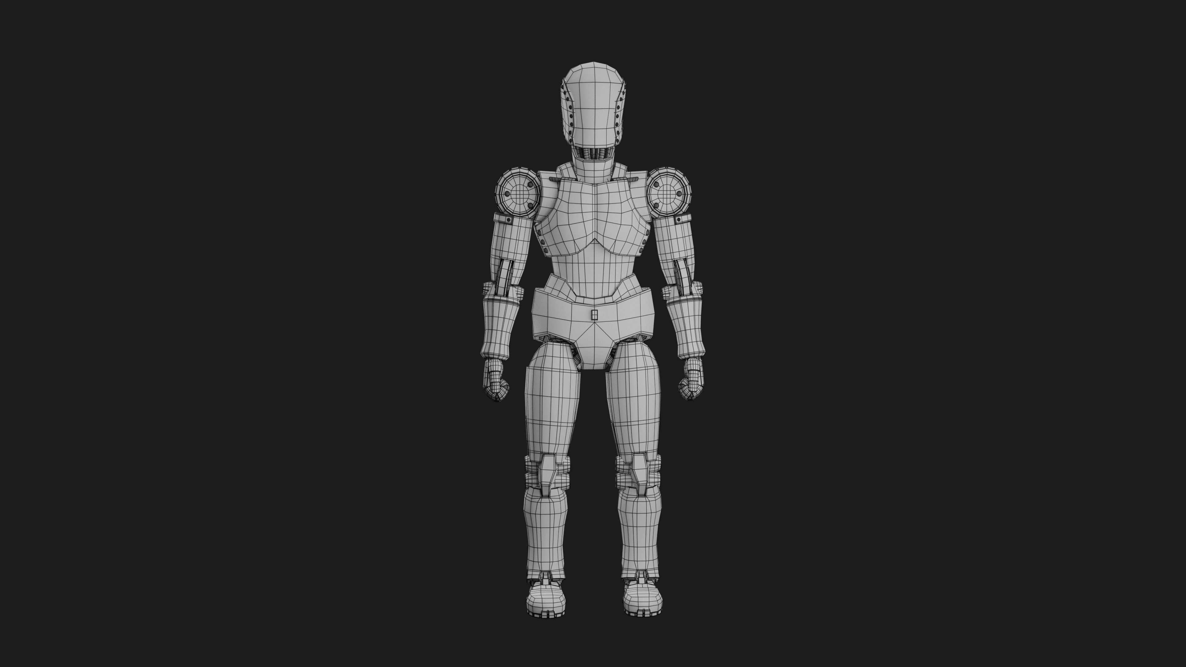Robot Character RC08 3D print model_7