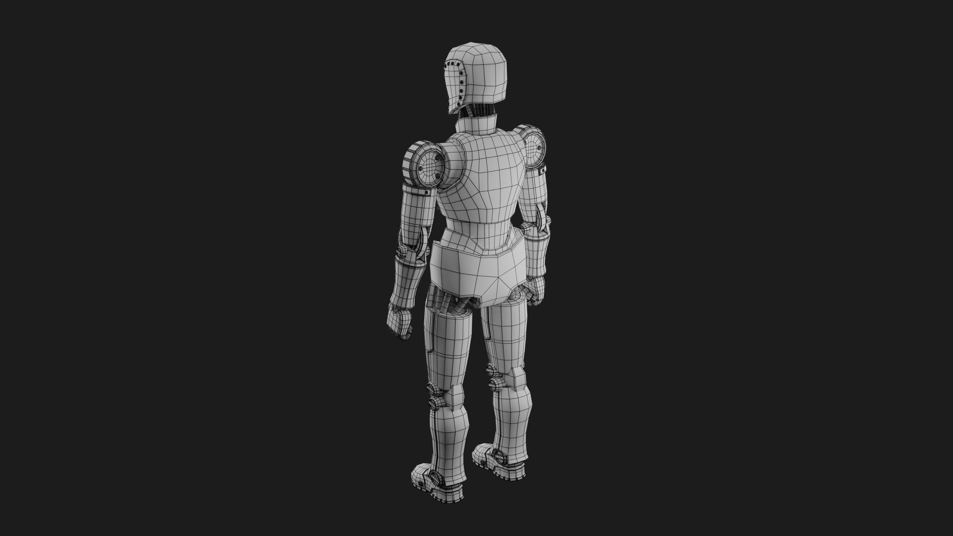 Robot Character RC08 3D print model_8