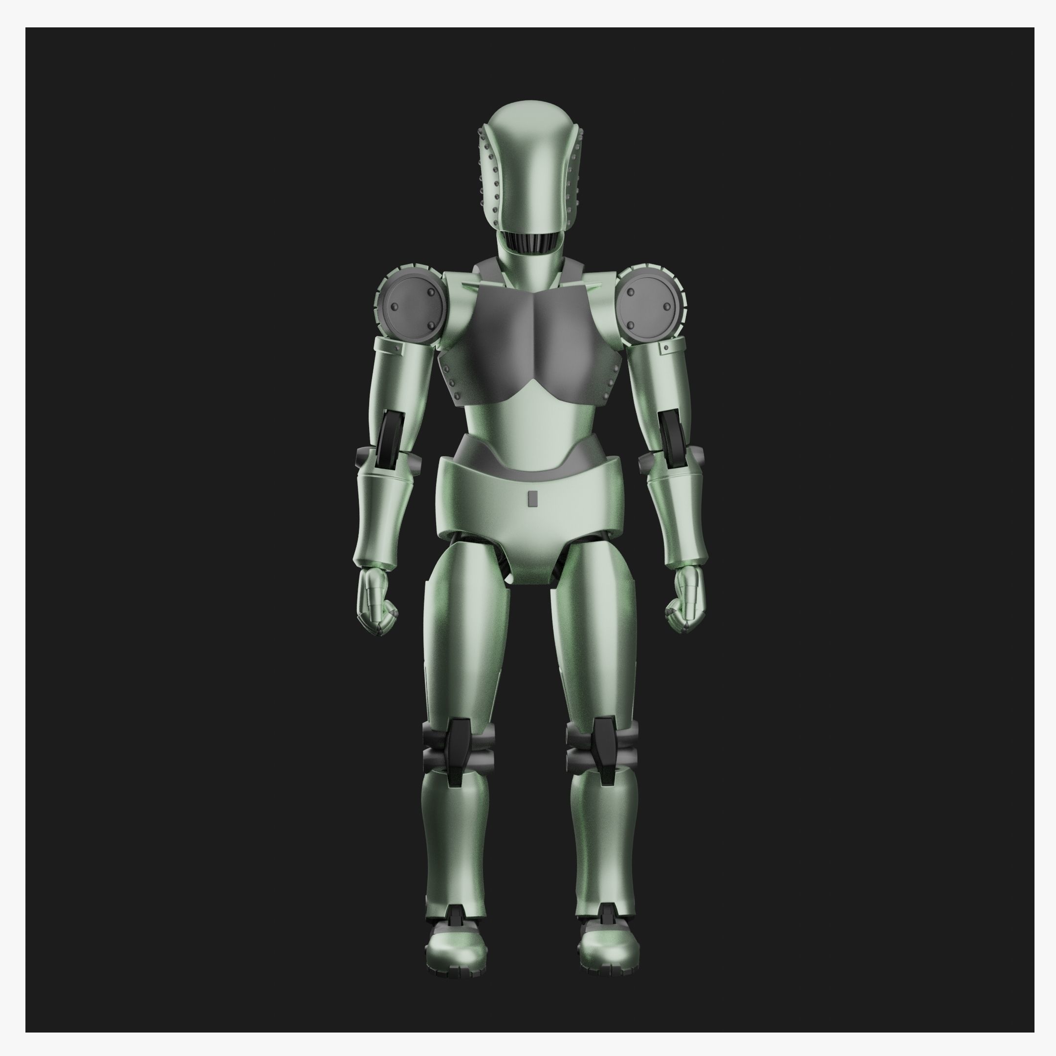 Robot Character RC08 3D print model_10
