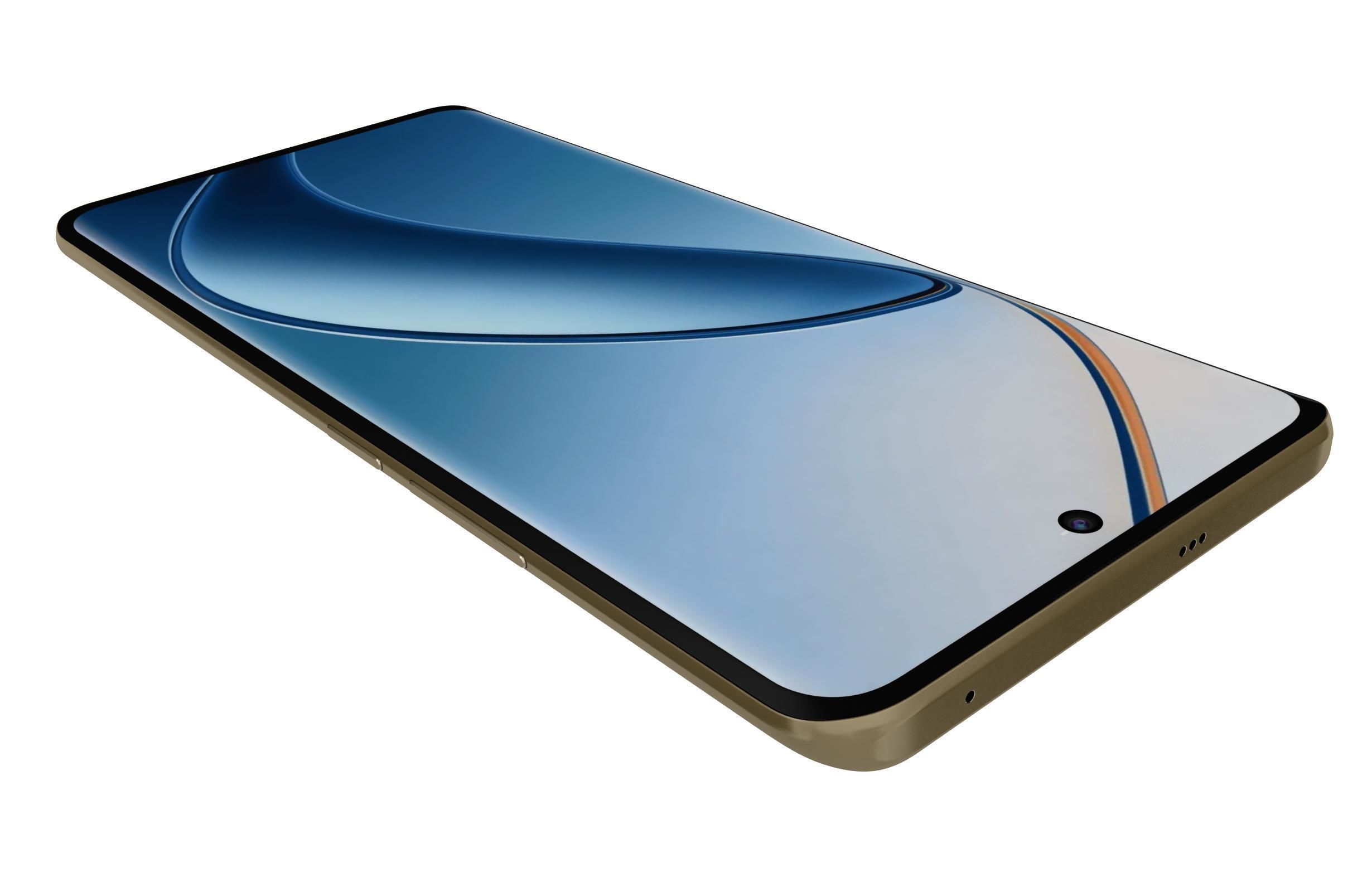 Realme 12 Pro Plus 5G Blue 3D model_13