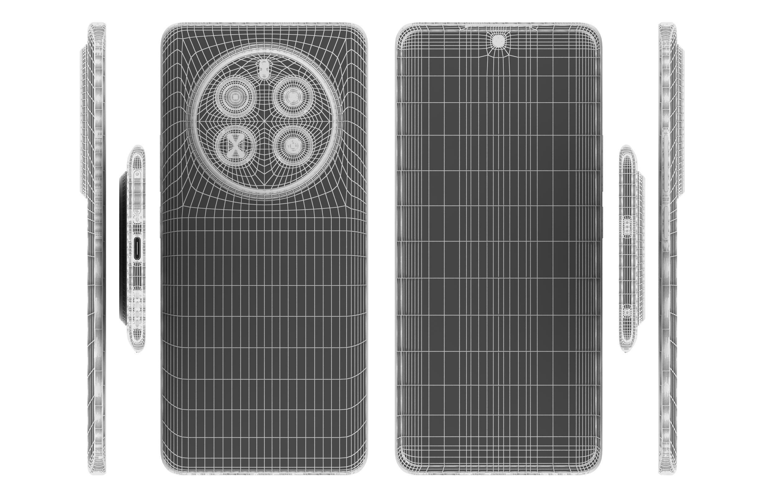 Realme 12 Pro Plus 5G Blue 3D model_17