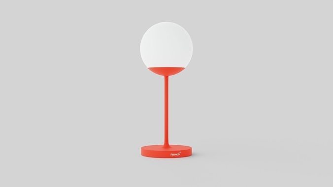 MOOON Lamp Low-poly 3D model