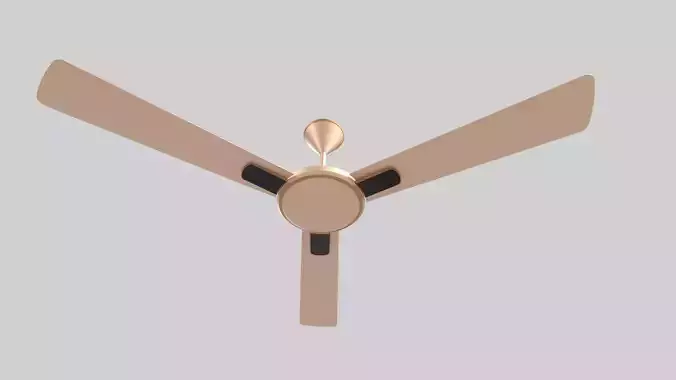 Ceiling Fan gold 3D model