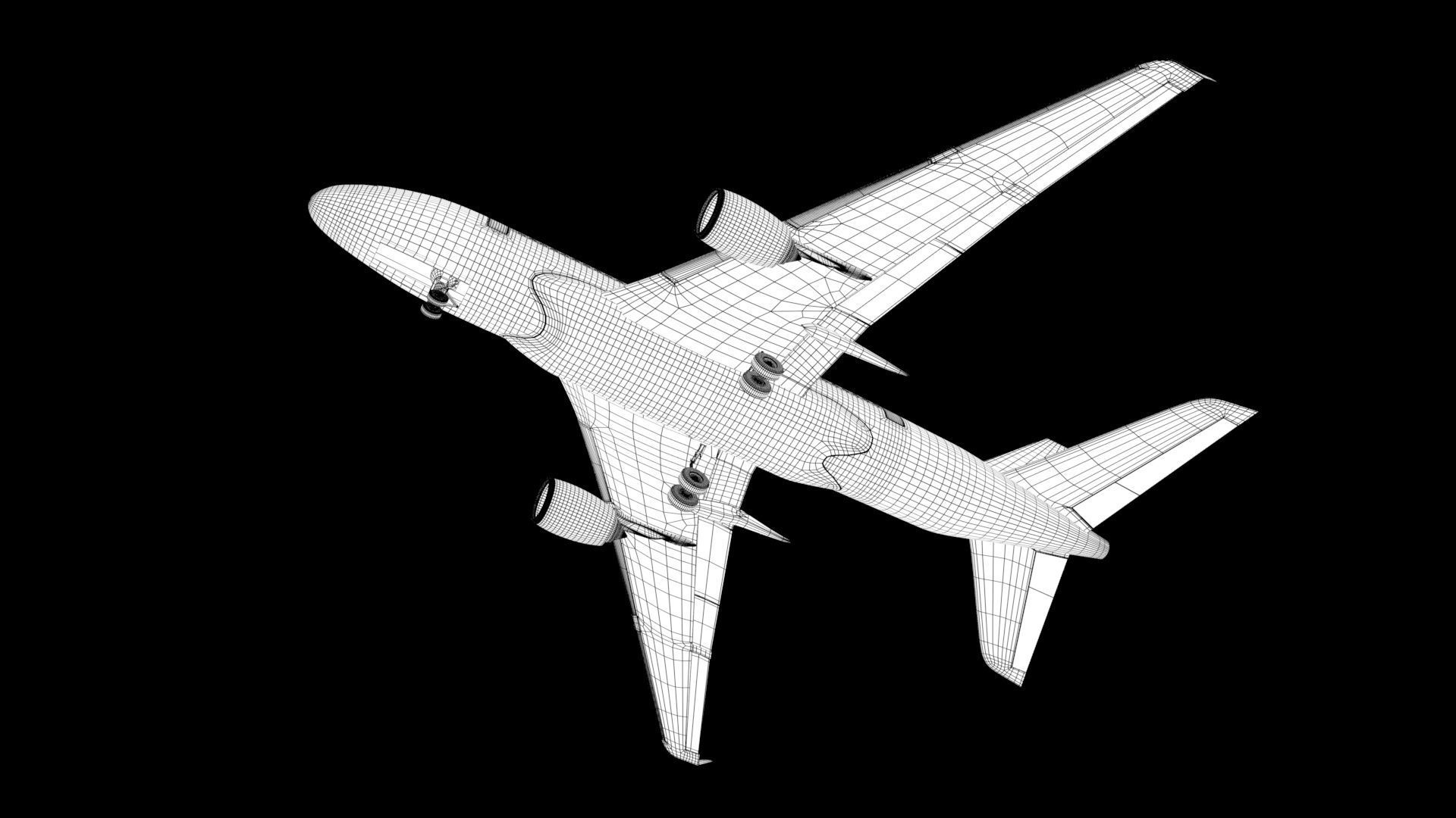 Indigo Aeroplane 3D model_7