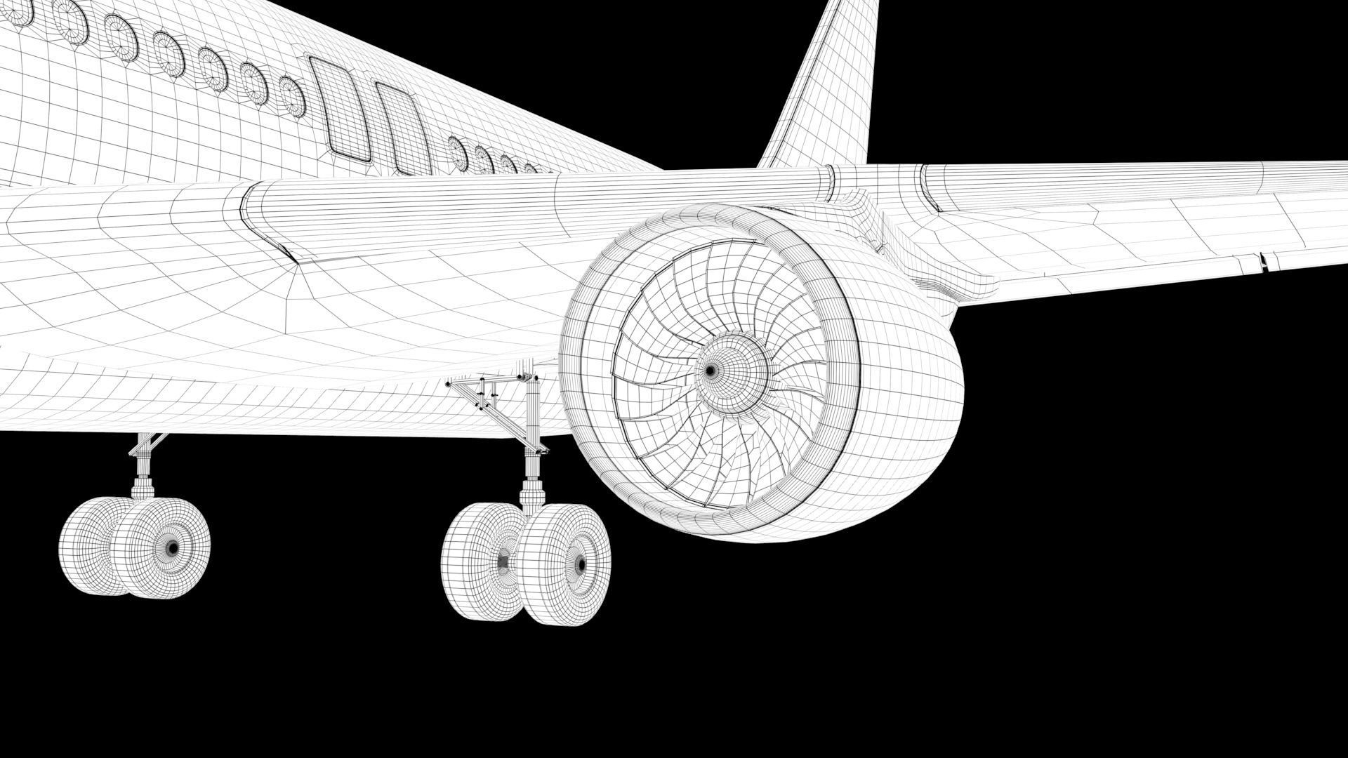 Indigo Aeroplane 3D model_9