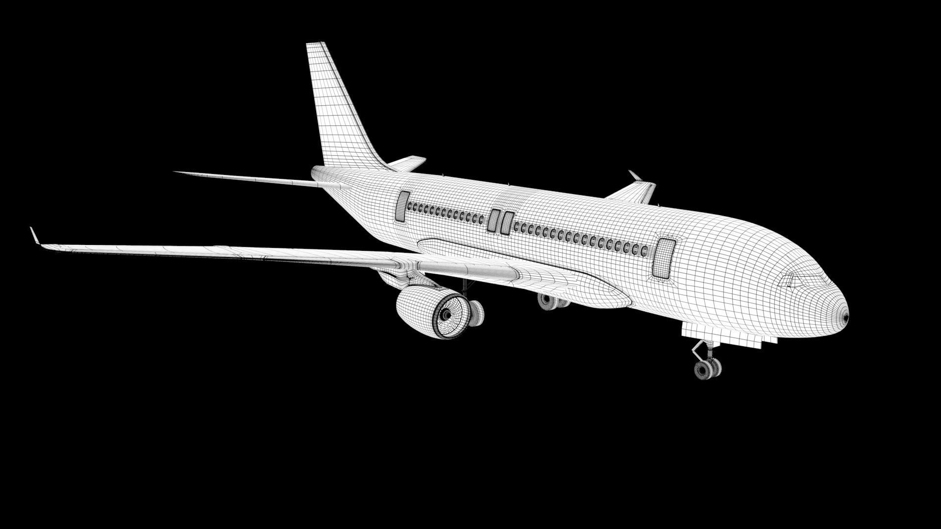 Indigo Aeroplane 3D model_8