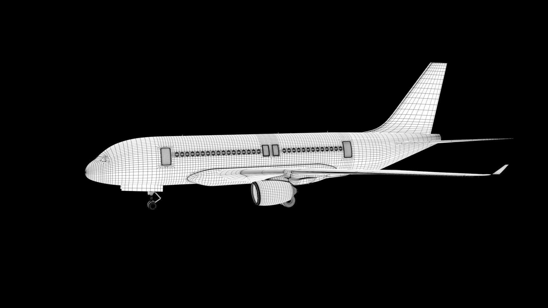 Indigo Aeroplane 3D model_5
