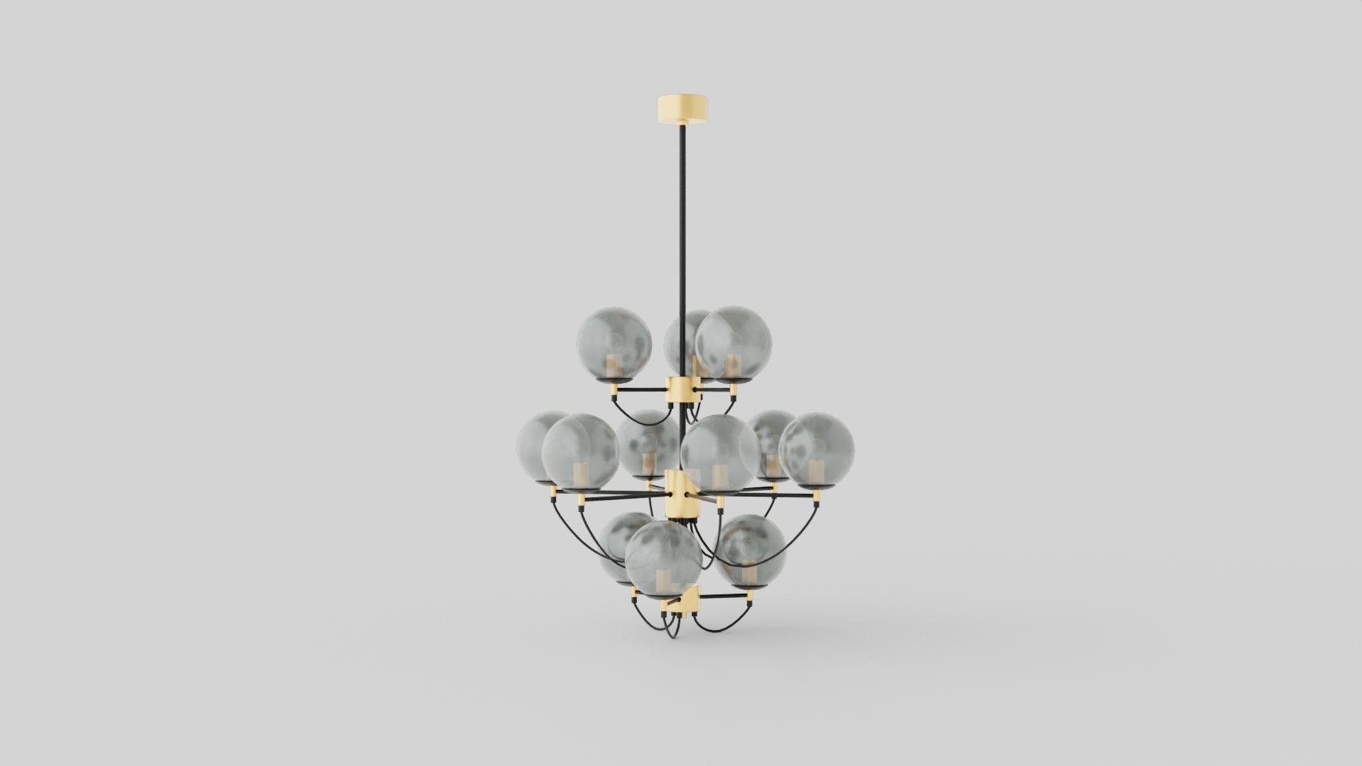 Pearl Ceiling Lamp Low-poly 3D model_1