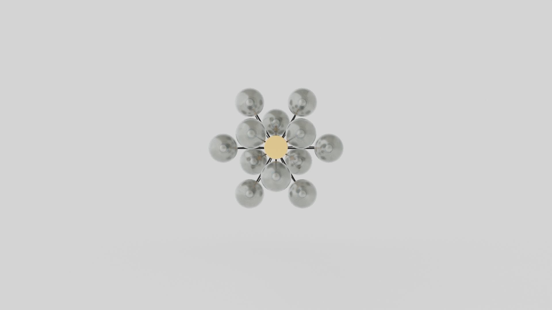 Pearl Ceiling Lamp Low-poly 3D model_3