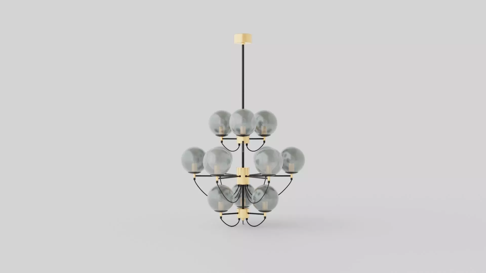 Pearl Ceiling Lamp Low-poly 3D model_0