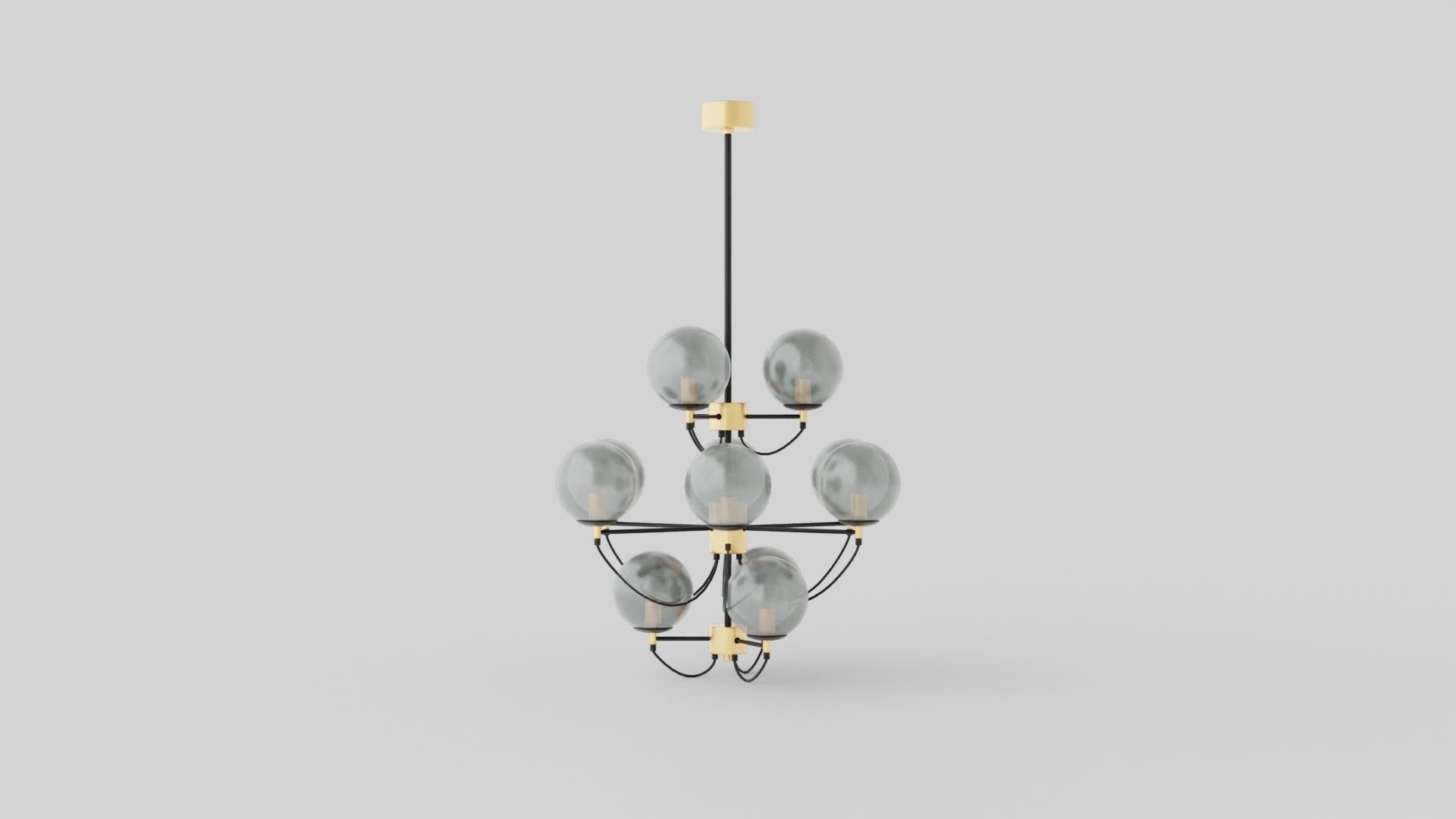 Pearl Ceiling Lamp Low-poly 3D model_2