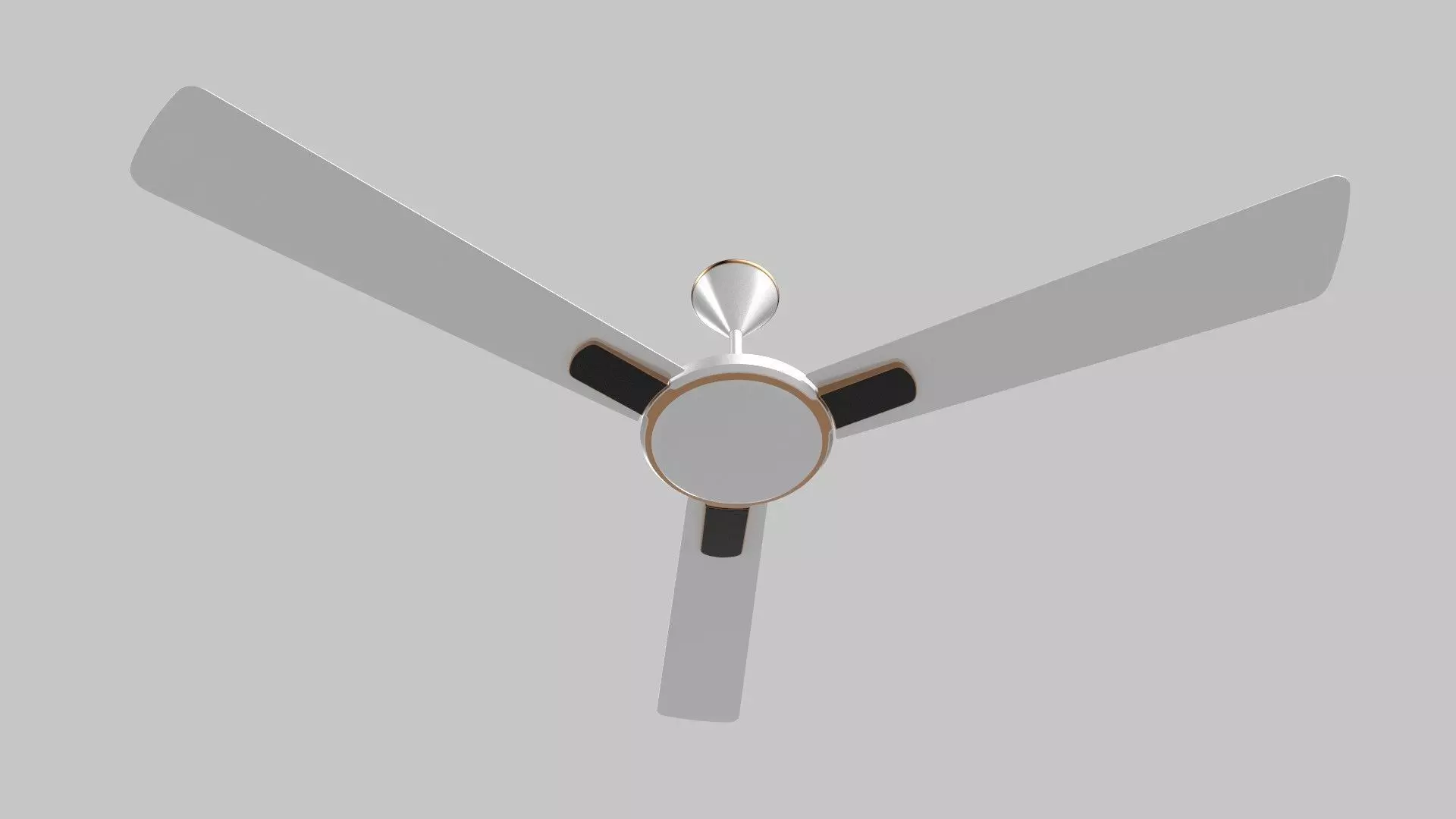Ceiling Fan white 3D model_0