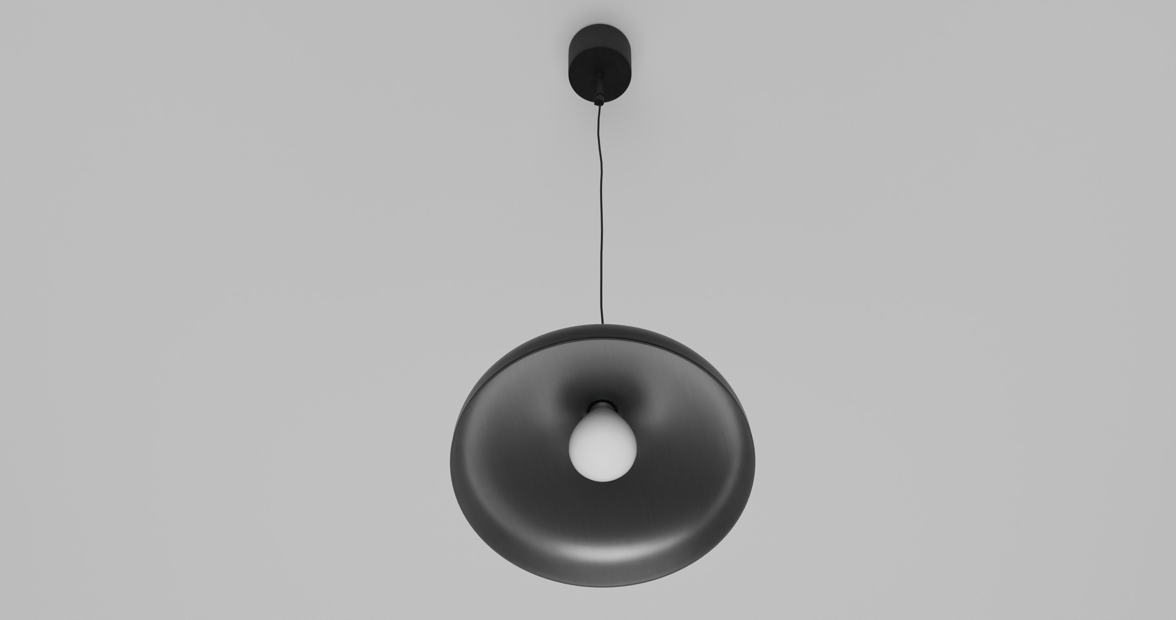 Pelle Pendant Black Ceiling Lamp Low-poly 3D model_4