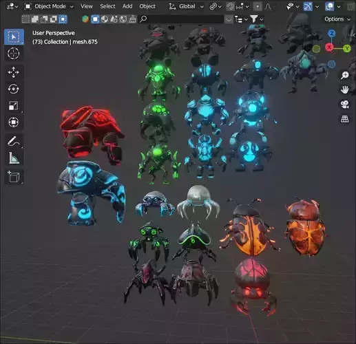 Fantasy pack 2 Armors buildings Creatures bugs monsters and more