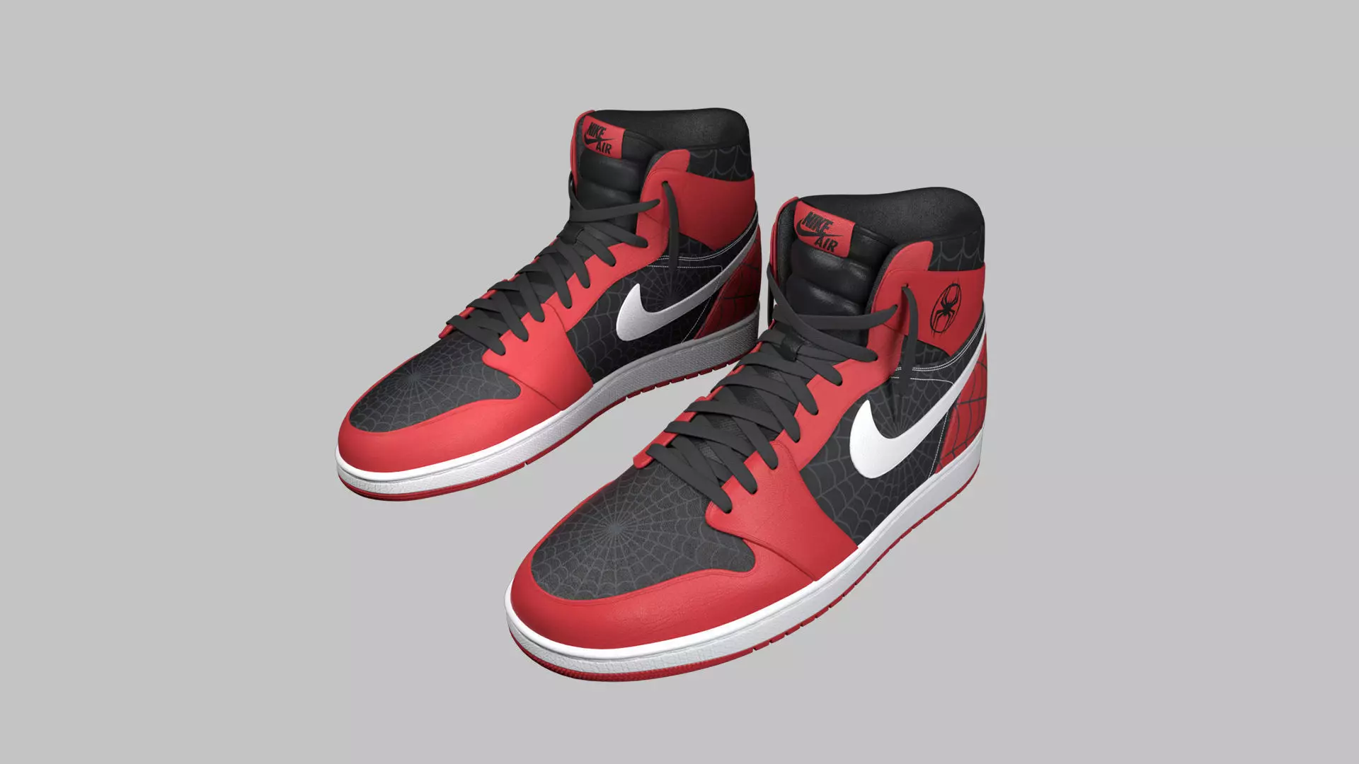 Nike Jordan red 3D model_0